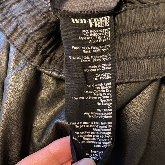 Wilfred Free Faux Leather Pants - Picture 3 of 5